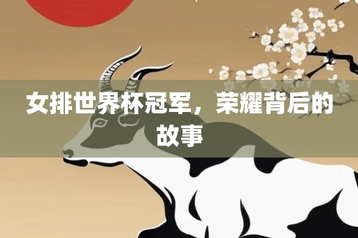 女排世界杯冠军,荣耀背后的故事