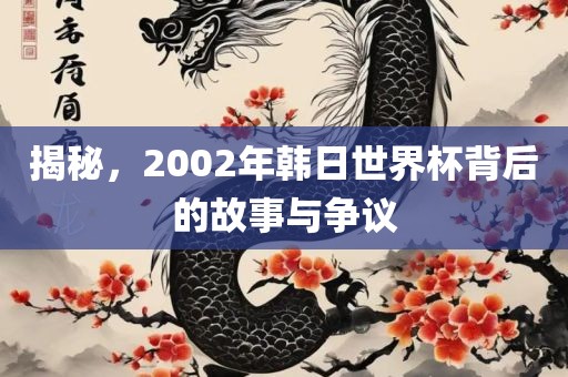 揭秘,2002年韩日世界杯背后的故事与争议