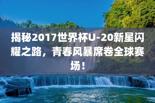 揭秘2017世界杯U-20新星闪耀之路,青春风暴席卷全球赛场!