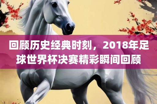 回顾历史经典时刻,2018年足球世界杯决赛精彩瞬间回顾
