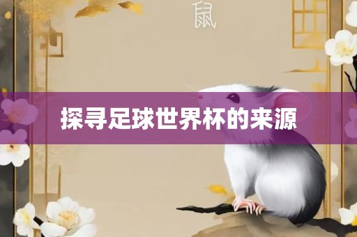 探寻足球世界杯的来源